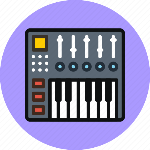 Audio, console, controller, dj, keys, midi, mix icon - Download on Iconfinder