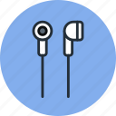 audio, ear, headphones, in, music, plug, sound