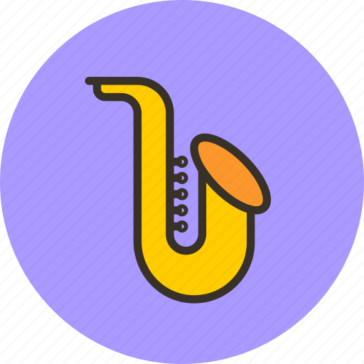 Audio, instrument, jazz, music, sax, saxophone, sound icon - Download on Iconfinder