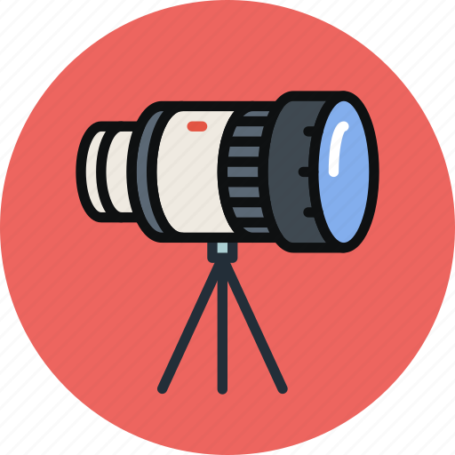 Camera, lens, photo, stand, telescope, tripod icon - Download on Iconfinder