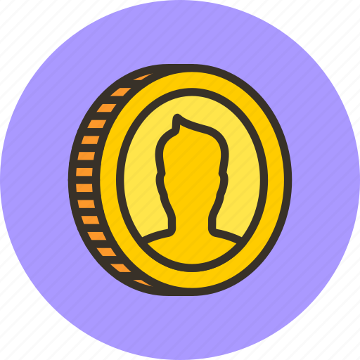 Coin, currency, finance, gold, money, tails icon - Download on Iconfinder
