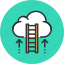 business, career, cloud, growth, ladder, rise 