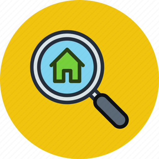 Find, home, house, search, real estate icon - Download on Iconfinder