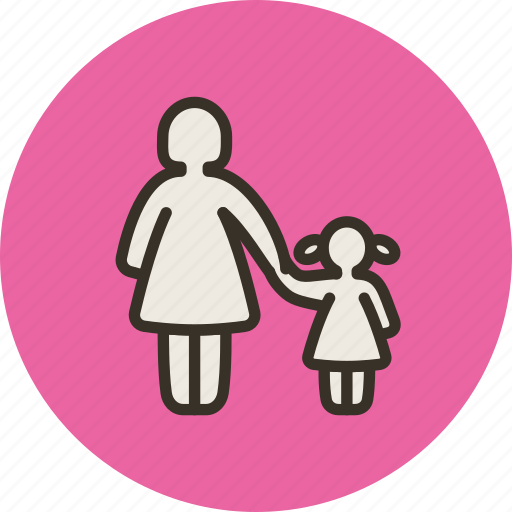 Child, daughter, family, girl, mom, mother, parental control icon - Download on Iconfinder