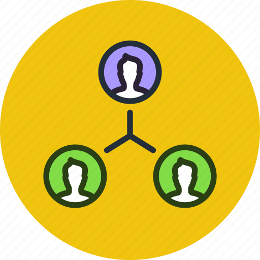 Affiliate, connections, friends, marketing, network, social, work icon - Download on Iconfinder