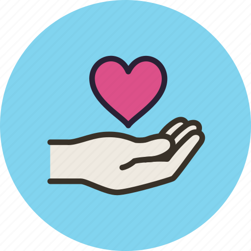 Gesture, gift, give, hand, heart, love icon - Download on Iconfinder