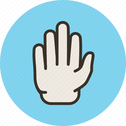 Blocking, gesture, hand, high five, palm, sign, stop icon - Download on Iconfinder