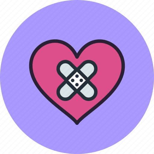 Heal, heart, love, patch, wound, wounded icon - Download on Iconfinder