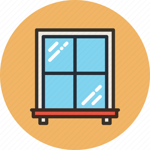 Glass, interior, window, window leaf icon - Download on Iconfinder