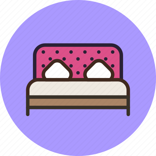 Bed, double, furniture, interior, sleep icon - Download on Iconfinder