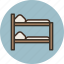 bed, bunk, furniture, interior, sleep