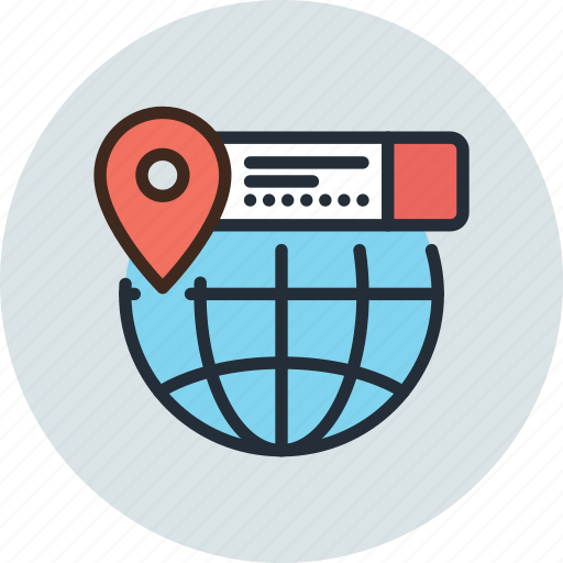 Earth, globe, location, pin, geo targeting icon - Download on Iconfinder