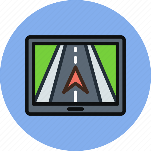 Gps, map, navigator, road, tracker, trip icon - Download on Iconfinder