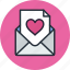 email, heart, love, mail, message, valentine 