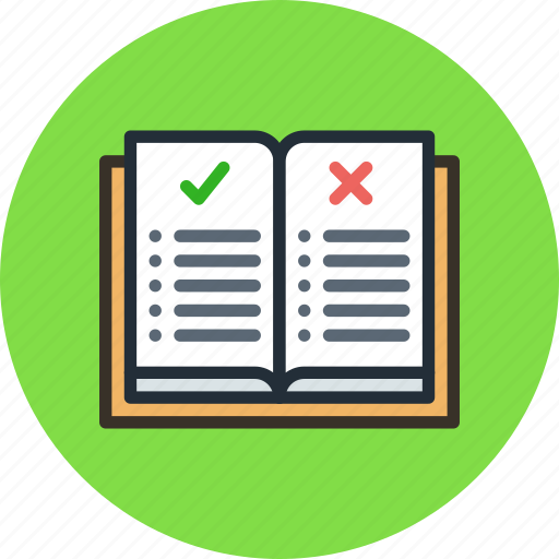 Book, education, knowledge, list, rules, do not icon - Download on Iconfinder