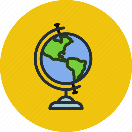 Earth, education, geography, globe, map, world icon - Download on Iconfinder