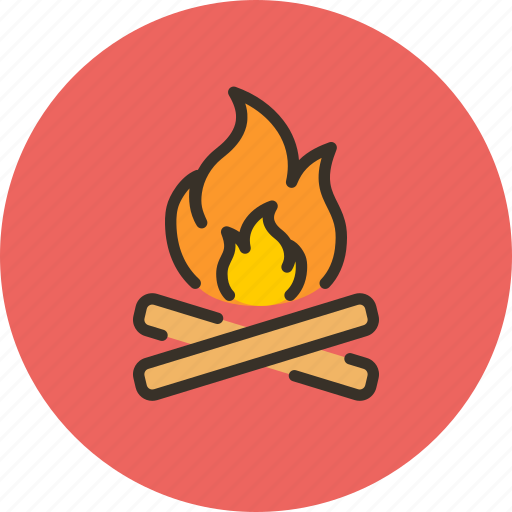 Camp, camping, fire, hot, nature icon - Download on Iconfinder