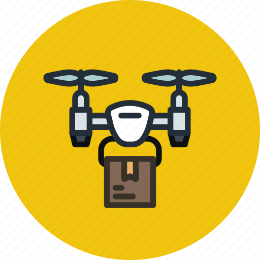 Airdrone, delivery, drone, package, quadcopter icon - Download on Iconfinder