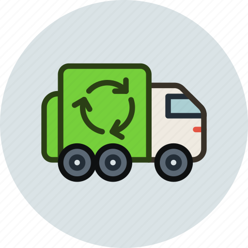 Garbage, recycle, transport, trash, truck, vehicle icon - Download on Iconfinder