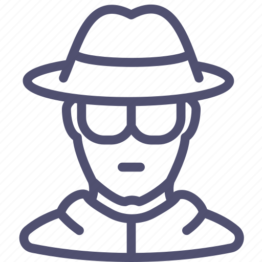 Avatar, glasses, hat, spy, incognito icon - Download on Iconfinder