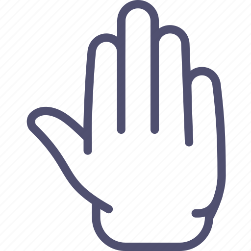 Palm, hand, high five icon - Download on Iconfinder