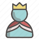 crown, unisex, avatar, king, profile, emperor, empress