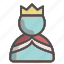 crown, unisex, avatar, king, profile, emperor, empress 