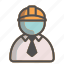 engineer, tie, unisex, avatar, safety helmet, formal 