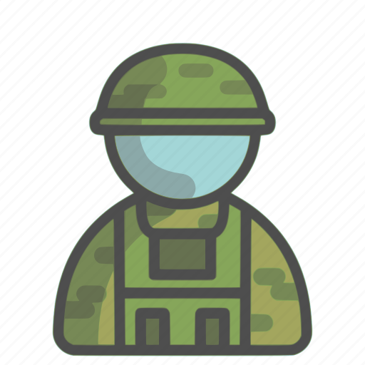 Soldier, army, unisex, avatar, profile, military icon - Download on Iconfinder