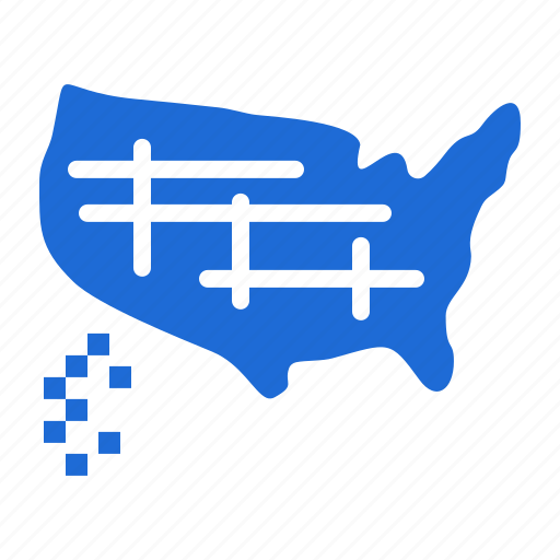 Map, states, united, usa icon - Download on Iconfinder