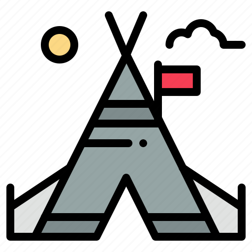 American, camp, tent icon - Download on Iconfinder