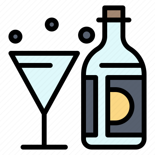 American, bottle, drink, glass, wine icon - Download on Iconfinder