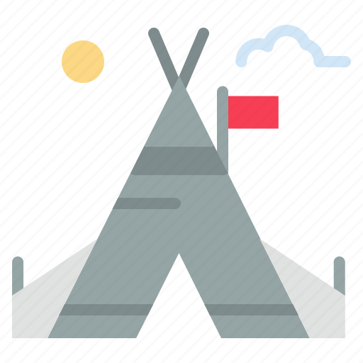 American, camp, tent icon - Download on Iconfinder
