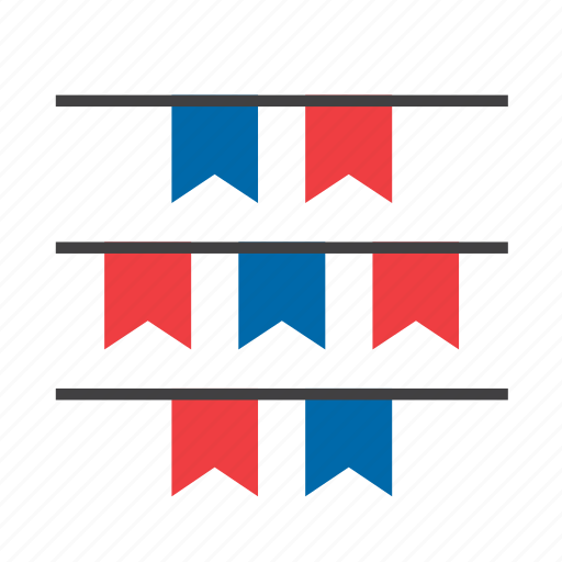 America, american, bunting, party, united states, us, usa icon - Download on Iconfinder