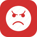 angry, emoji, face