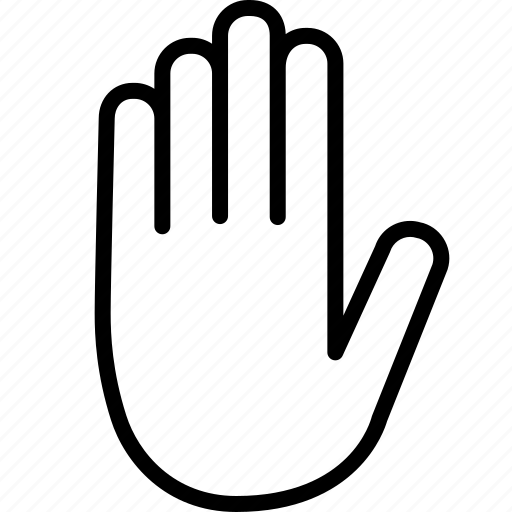 Halt, hand, palm, sign, stop, adblock, block icon - Download on Iconfinder