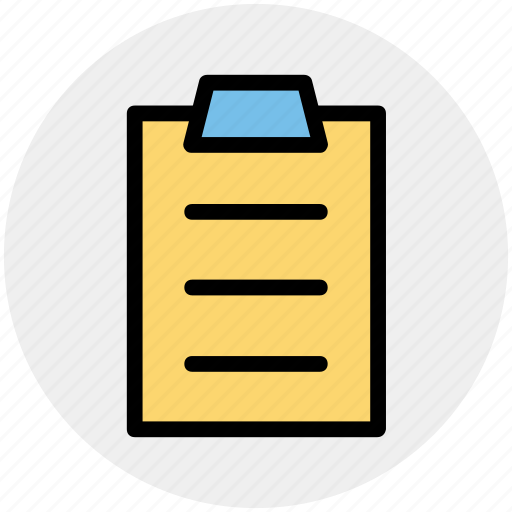 Clipboard, file, page, paper, pencil, sheet icon - Download on Iconfinder