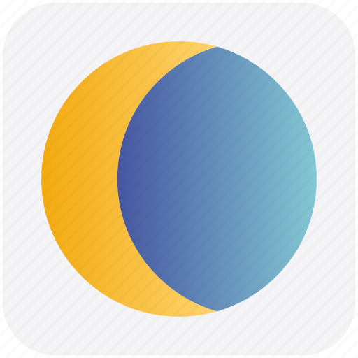 Crescent, eclipse, moon, night, weather icon - Download on Iconfinder
