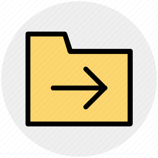 Archive, computer folder, file folder, folder, right, saving folder icon - Download on Iconfinder