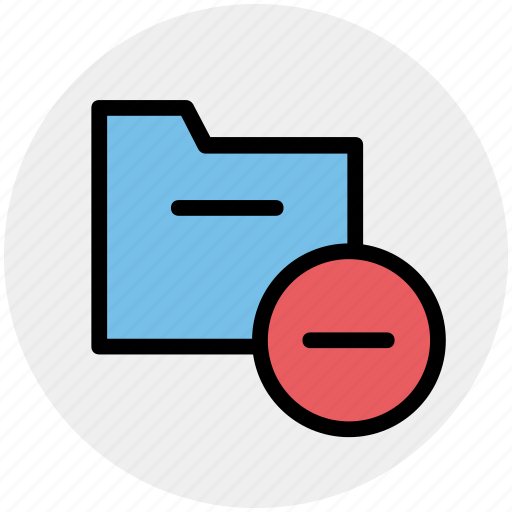 Archive, computer folder, file folder, folder, minus, saving folder icon - Download on Iconfinder