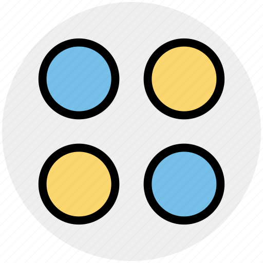 App, application, circle, four circles, sign icon - Download on Iconfinder