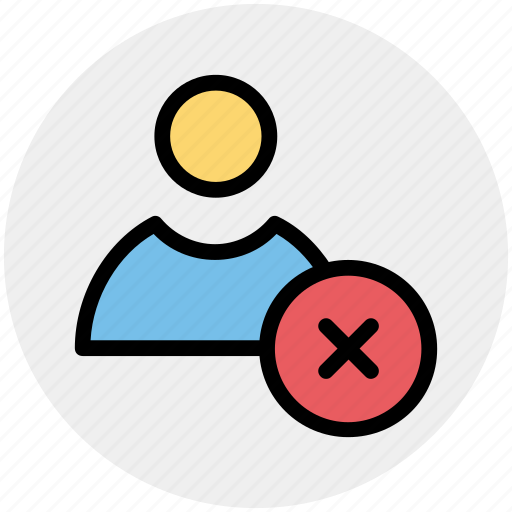 Delete, employee, human, people, profile, reject, user icon - Download on Iconfinder