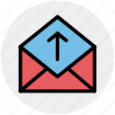 email, envelope, letter, mail, message, open envelope, up
