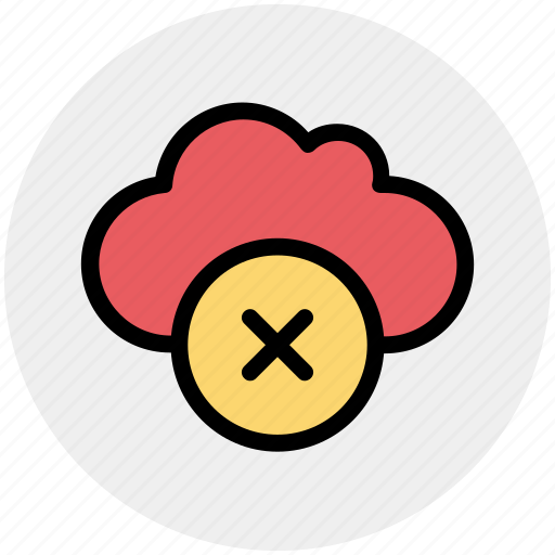 Cloud, data, delete, reject, storage icon - Download on Iconfinder
