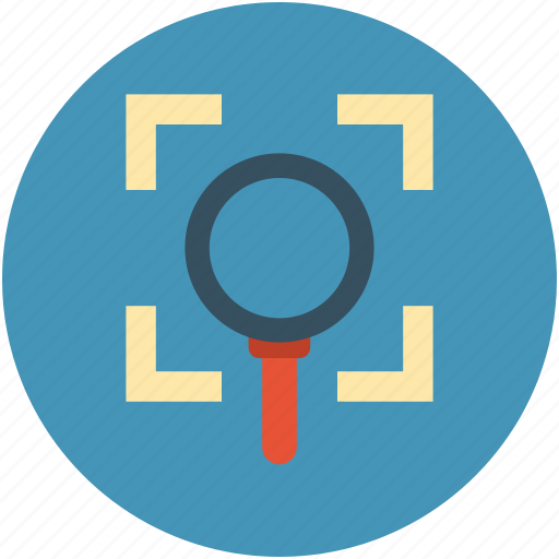 Analysis, attention, concentration, magnifier focus, observance icon - Download on Iconfinder