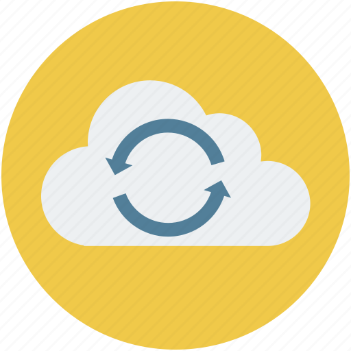 Cloud computing, cloud computing concept, cloud data sync, cloud refresh sign, cloud sync concept icon - Download on Iconfinder