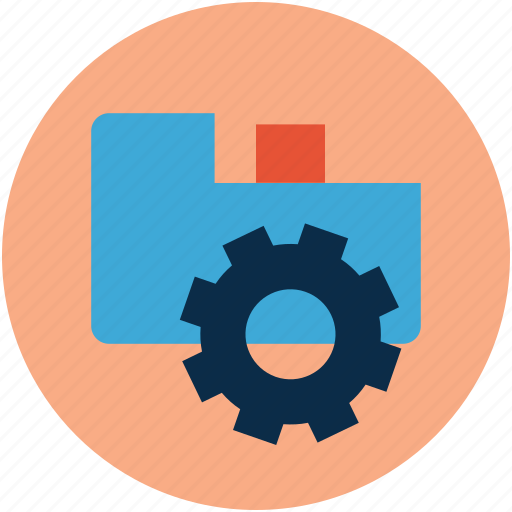 Folder and cogwheel, folder settings, folder with gear, options, settings, tool icon - Download on Iconfinder