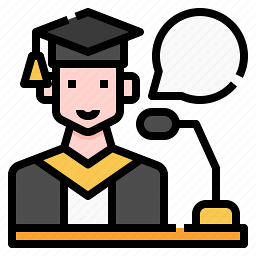 Avatar, graduation, man, podium, profiles, student, user icon - Download on Iconfinder