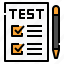 checklist, document, exam, file, list, test 