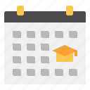 administration, calendar, date, graduation, student